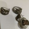 Комплект серьги и кольцо с бриллиантами