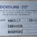 Гидравлическая система управления судном Doedijns (Oil cabinet) .  Type:  BN509503