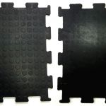Резиновая плитка покрытие для пола тренажёрного зала Монеточка 10 мм