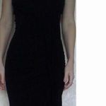 Платье футляр новое sisley 44 46 м черное сарафан вискоза миди длина по фигуре мягкое стретч